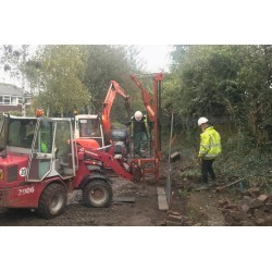 Piling began at Tamworth Road in October 2020