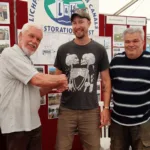Robbie meeting Bob and Colin at Braunston Boat Rally
